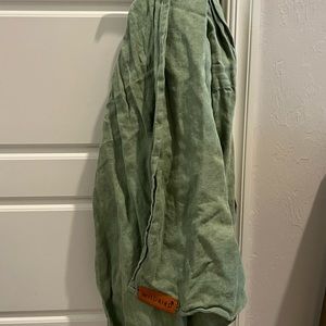 Wild Bird Ring Sling, Mid Length, Green with black rings